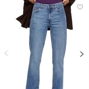Mango Mid Rise Straight Blue Jeans - Size 27